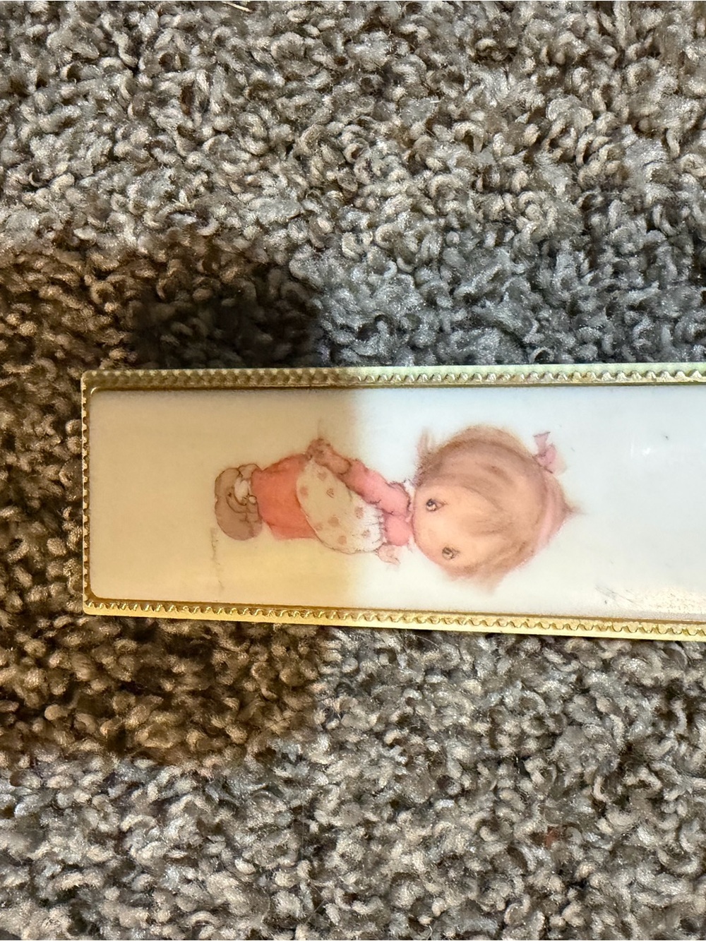 Vintage stapler Betsey Clarke Girl Decorative office in Pink and Cream
